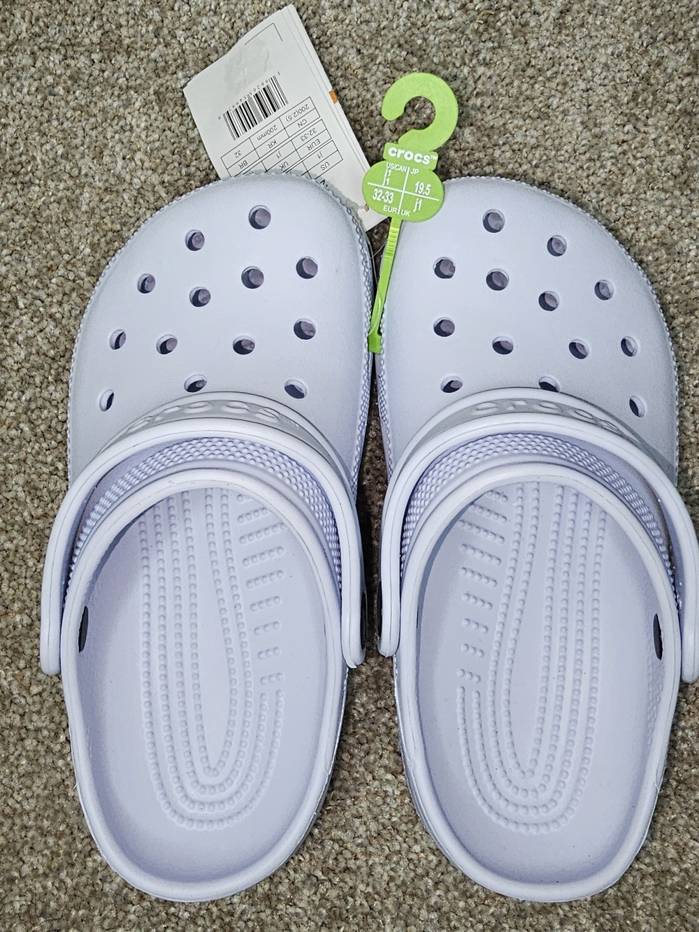CROCS Kids Classic Clog in Light Lavender